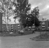 Gång och cykelväg i Norrby, 1960-tal