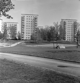 Fotbollsplan i bostadsområdet Norrby, 1960-tal