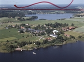 Flygfoto över Sjöviks Folkhögskola år 1980.