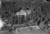 Flygfoto över Sanatoriet Solbacken, Kullsveden.