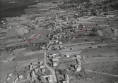 Flygfoto över Skattungbyn, Orsa kommun, år 1950.