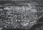 Flygfoto över Smedjebacken år 1950.