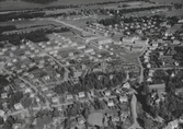 Flygfoto över Smedjebacken år 1950.