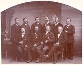 Tacksamma arbetare vid firman E. Swarss Snus och Tobaksfabrik i Kalmar. Till fabrikör G Sundberg, vid 100 års jubiléet 1892.