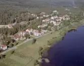 Flygfoto över Säter.