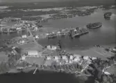 Flygfoto över Söderbärke år 1950.