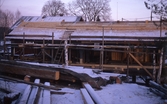 Renovering av tak vid hembygdsgården Löka.