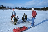 Pimpelfiske på Ånnabodasjön, februari 1983