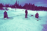 Pimpelfiske i Ånnabodasjön, februari 1983