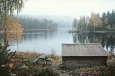 Vindskydd vid sjö vid Bergslagsleden, 1980-tal