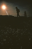 Vandrare i skymningen över Bergslagsleden, 1980-tal