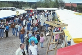 Besökare på vildmarksmässa, Ånnaboda, maj 1991