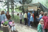 Studiefrämjandets monter vid Vildmarksmässan i Ånnaboda, maj 1991