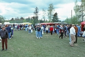 Besökare på vildmarksmässan i Ånnaboda, maj 1991