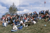 Åskådare på Vildmarksmässan i Ånnaboda, maj 1991