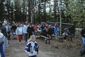 Folkvimmel på Vildmarksmässan i Ånnaboda, maj 1991