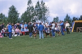Uppvisning av jakthundar på Vildmarksmässan i Ånnaboda, maj 1991
