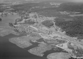 Flygfoto över Vad, år 1950.