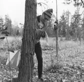 Kontroll vid orientering med personalklubben 'Gnistan', 1970-tal