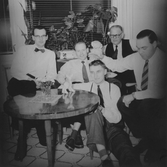 Privat fest med personal från gas- och elverket, 1950-tal