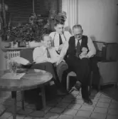 Privat fest med personal från gas- och elverket, 1950-tal