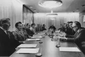 Styrelsesammanträde på Örebro stads industriverk, 1970-tal