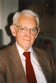 Porträtt av Ekonomichef Gunnar Bergstrand, 1980-tal