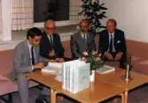 Kontraktskrivning på Örebro Energi, 1986