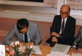 Kontraktskrivning på Örebro Energi, 1986