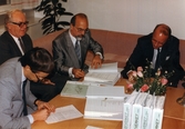 Kontraktskrivning på Örebro Energi, 1986