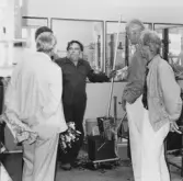 Torsten Hofgren avtackas vid pensionering, 1987