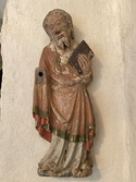 Bemålad skulptur, Norra Lundby kyrka, Skara kommun, Västra götalands län.