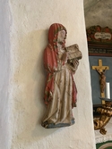Bemålad träskulptur, Norra Lundby kyrka, Skara kommun, Västra götalands län.