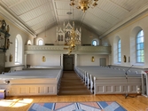 Interiörbild, Skånings-Åsaka kyrka, Skara kommun, Västra götalands län.