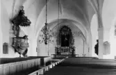 Grangärde. Interiör av Grangärde kyrka år 1944. Läs mer om Grangärde kyrka i boken: Dalarnas kyrkor i ord och bild.
