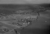 Flygfoto över Östansjö, Falu kommun, år 1950.