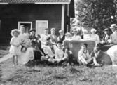 Midsommarfest på Fattighuset i Asker, 1920-06-24