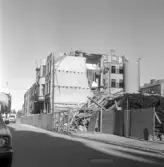 Rivningshus på Klostergatan 18, mars 1973