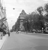Byggarbete på Storgatan, 1970-tal
