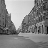 Cykelparkering på Storgatan, 1970-tal