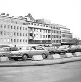 Parkeringsplats på Gamla gatan, 1970-tal