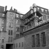 Takanläggning på Fredsgatan 4, 1975-01-23