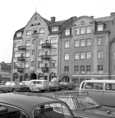 Parkeringsplats på Klostergatan, 1970-tal