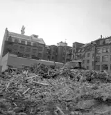 Rivningsmassa på Fredsgatan 4, 1970-tal