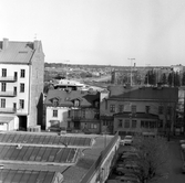 Över taken från Järnvägsgatan 2, 4, 1970-tal