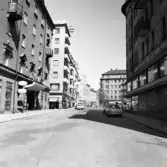 Klostergatan mot norr från Teaterplan 1970-tal