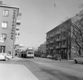 Storgatan mot norr från Norra Lillåstrand, 1970-tal