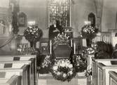 Begravning i Almby kyrka, 1940-tal