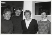 Finska tjejer från AFL. En Säljare, en  Sekreterare/ marknadsförare, en från bokföring samt en kvinna från import/kassa. 1989.