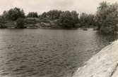 Sjön Södra Långvattnet i Mölndal, okänt årtal.